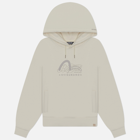 фото Женская толстовка evisu evisukuro embroidered seagull hoodie, цвет белый, размер xs