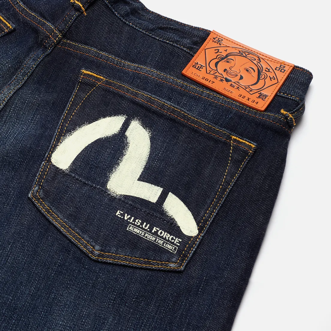 Evisu Мужские джинсы 2017 Seagull Printed Pocket