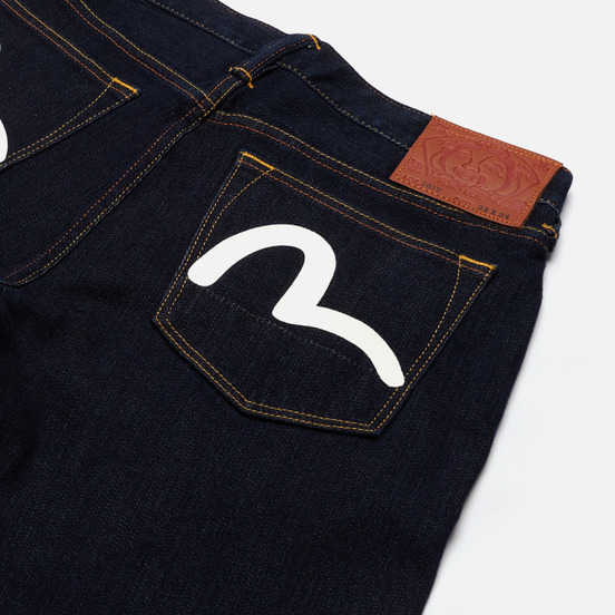 Мужские джинсы Evisu Heritage 2017 Double Printed Seagull Pocket Indigo Medium Tone