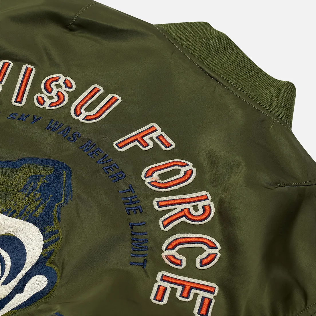 Evisu Мужская куртка бомбер Godhead Embroidery Padded MA-1