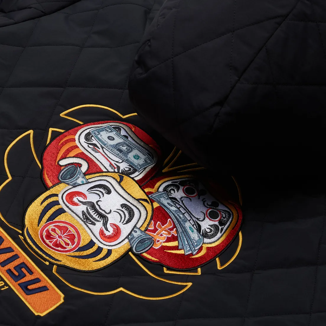 Evisu Мужской пуховик Reversible Daruma Graphic Printed Down