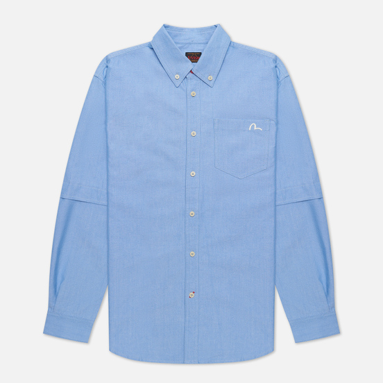 Мужская рубашка Evisu Daicock Print Oxford Blue