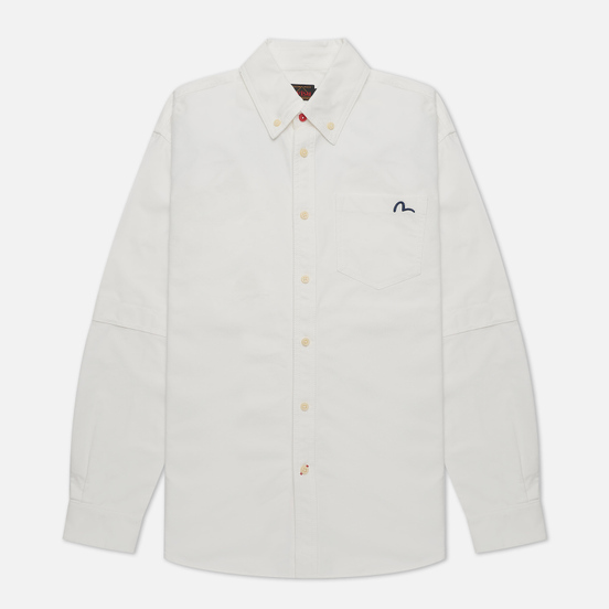 Мужская рубашка Evisu Daicock Print Oxford Off White