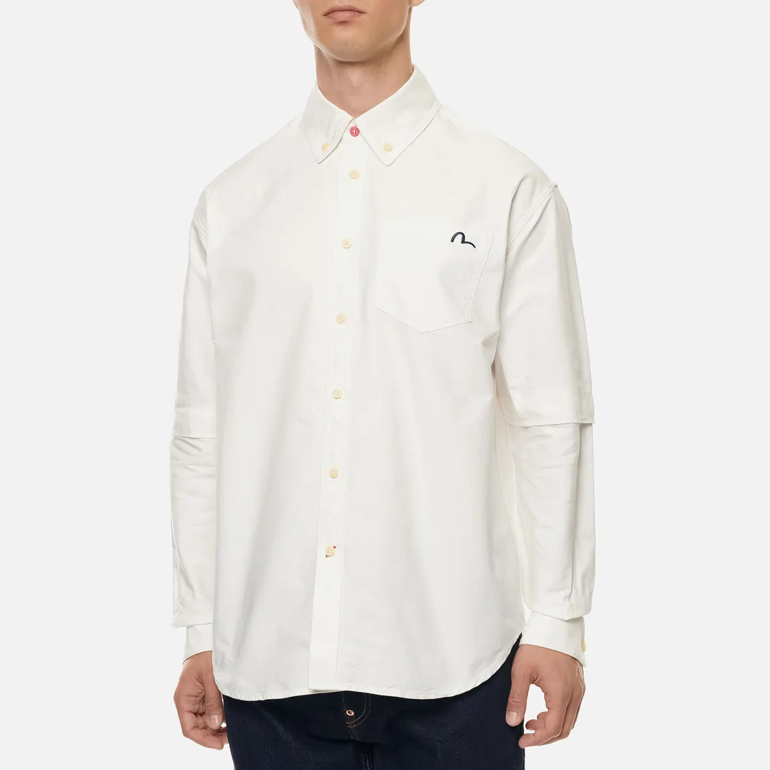 Evisu Мужская рубашка Daicock Print Oxford