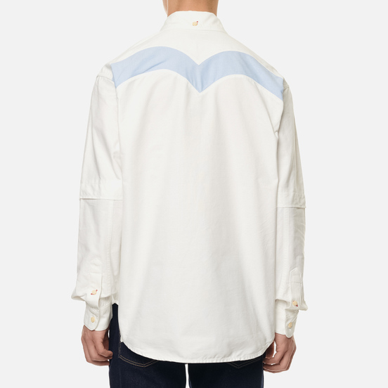 Мужская рубашка Evisu Daicock Print Oxford Off White