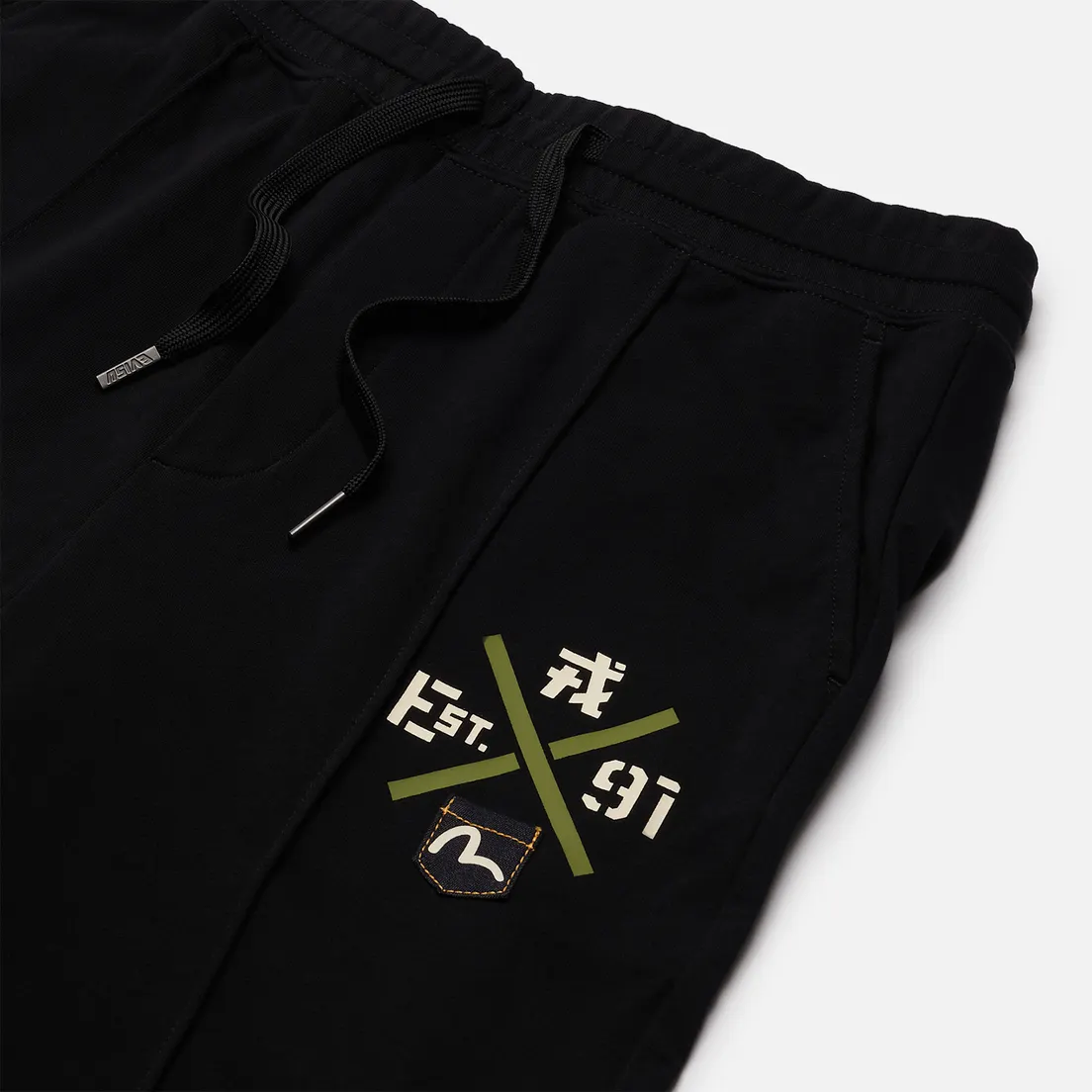 Evisu Мужские брюки Godhead Printed Wide Leg