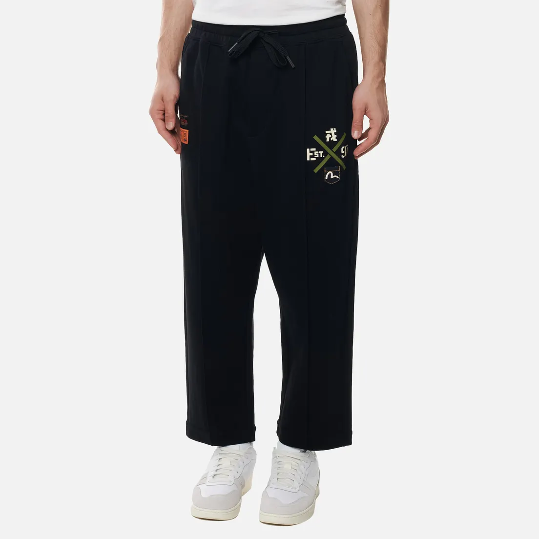 Evisu Мужские брюки Godhead Printed Wide Leg
