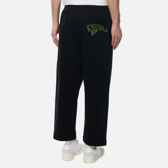 Мужские брюки Evisu Godhead Printed Wide Leg Black
