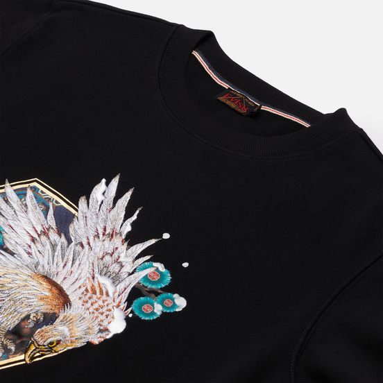 Мужская толстовка Evisu Heritage Taka Embroidery Black