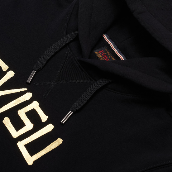 Мужская толстовка Evisu Double Taka Print Hoodie Black