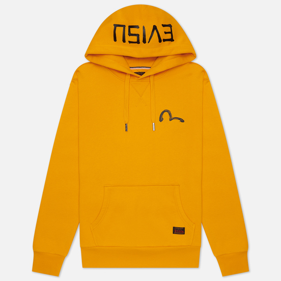Мужская толстовка Evisu Taka With Slogan Print Hoodie Citrus