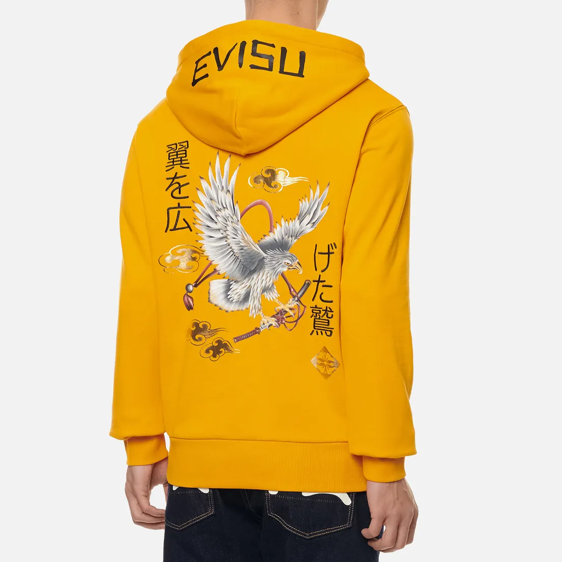 Evisu Мужская толстовка Taka With Slogan Print Hoodie
