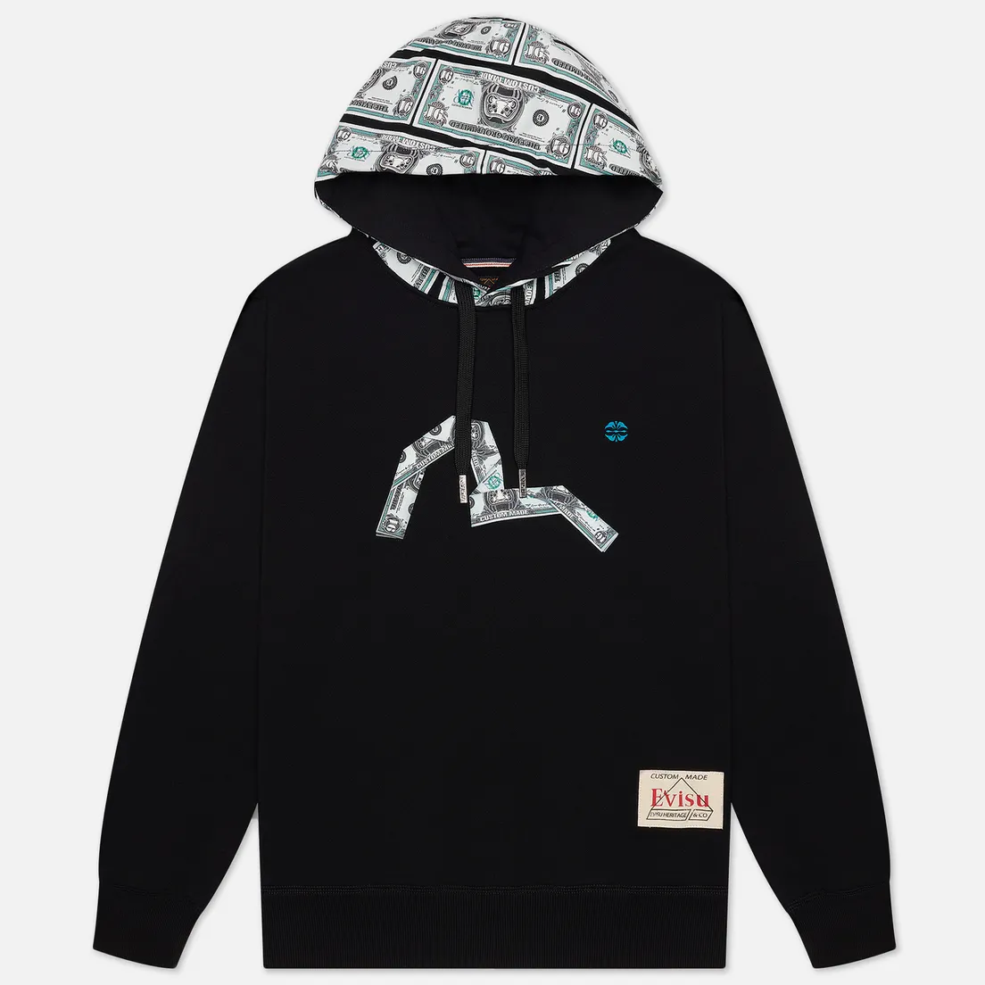 Evisu Мужская толстовка Banknote Segull Print Hoodie