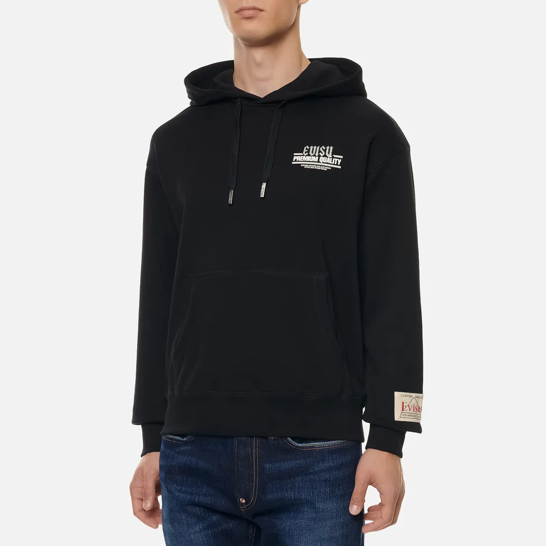 Evisu Мужская толстовка Godhead Banknote Print Zip-Up Hoodie