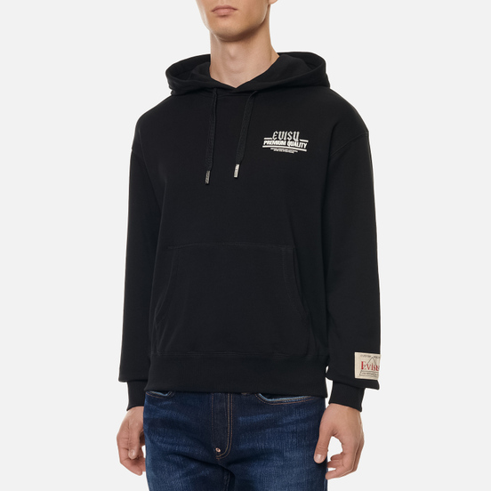Мужская толстовка Evisu Godhead Banknote Print Zip-Up Hoodie Black