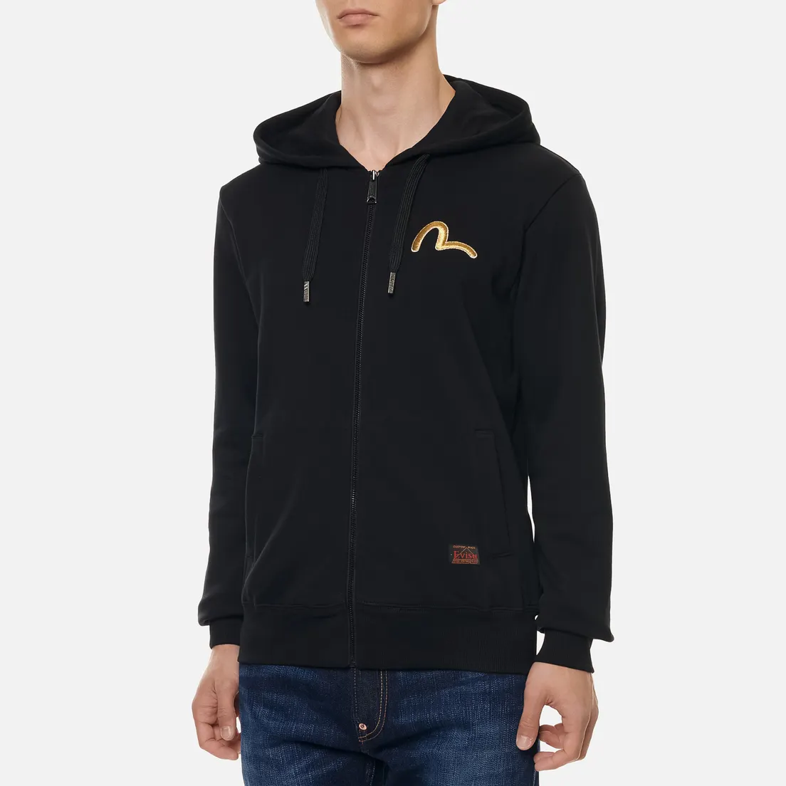 Evisu Мужская толстовка Taka Print Zip-Up Hoodie