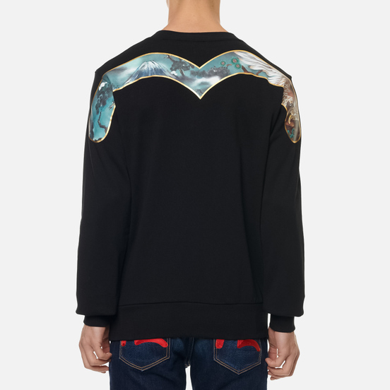 Мужская толстовка Evisu Heritage Fuji Mountain Taka All Over Print Daicock Black