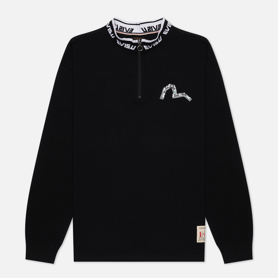 Мужской лонгслив Evisu Banknote Seagull & Daruma Print Black