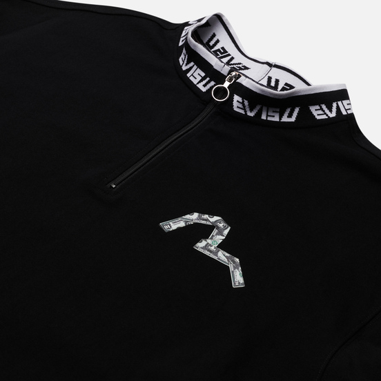 Мужской лонгслив Evisu Banknote Seagull & Daruma Print Black