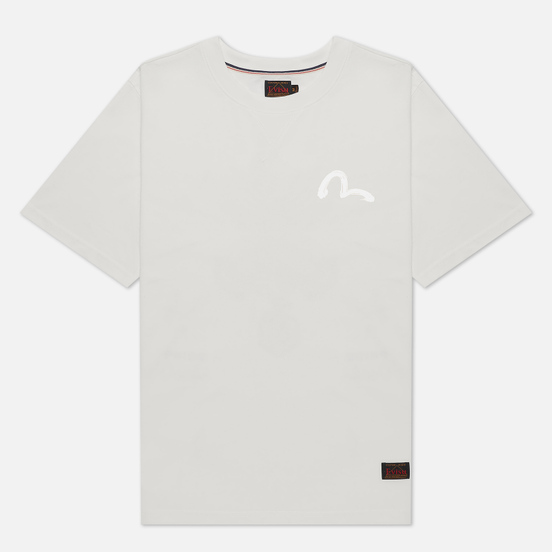 Мужская футболка Evisu Taka With Birdies Print Off White