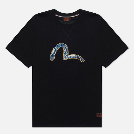 Мужская футболка Evisu Seagull Applique Black
