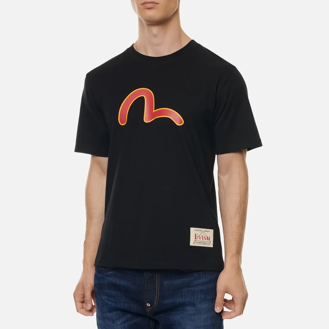 Evisu Мужская футболка Seagull And Three Wise Darumas Graphic Print