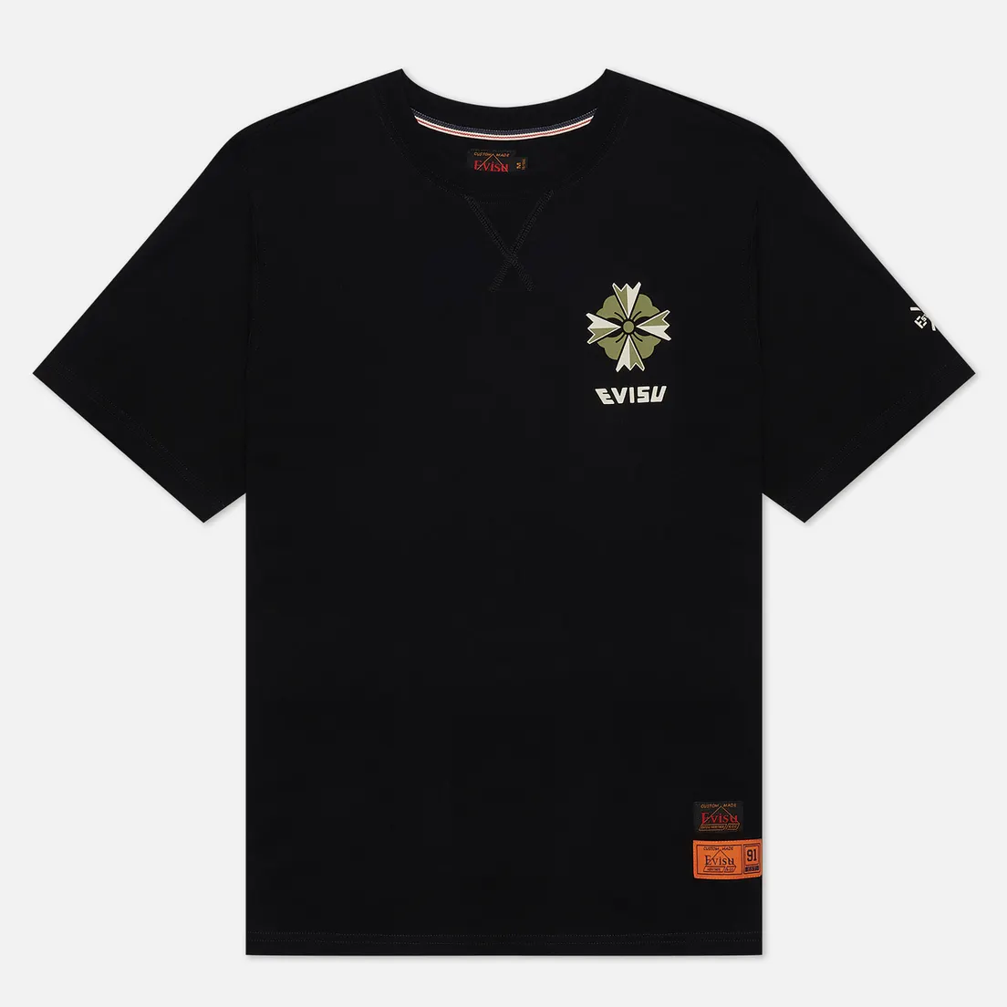 Evisu Мужская футболка Godhead Flag Printed