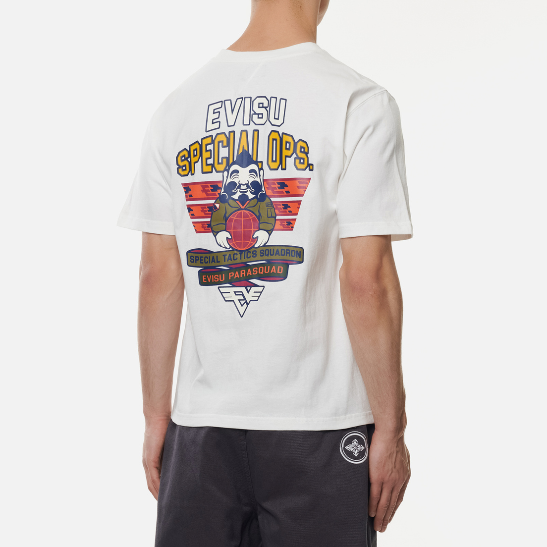 Evisu Мужская футболка Godhead Badge Printed