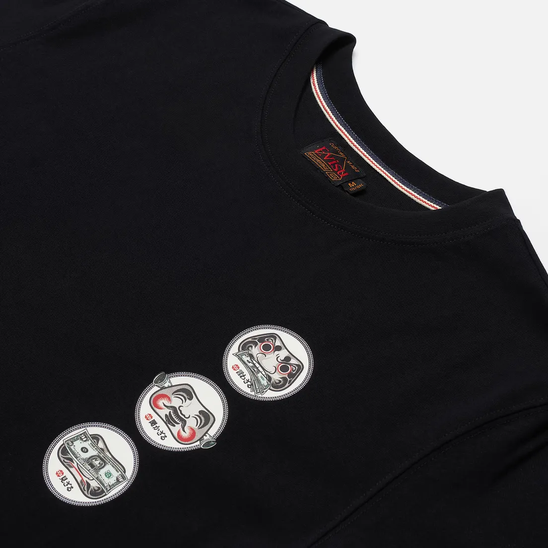 Evisu Мужская футболка Heritage Banknote Godhead Logo Print