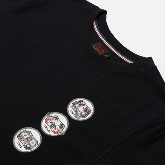 Мужская футболка Evisu Heritage Banknote Godhead Logo Print Black