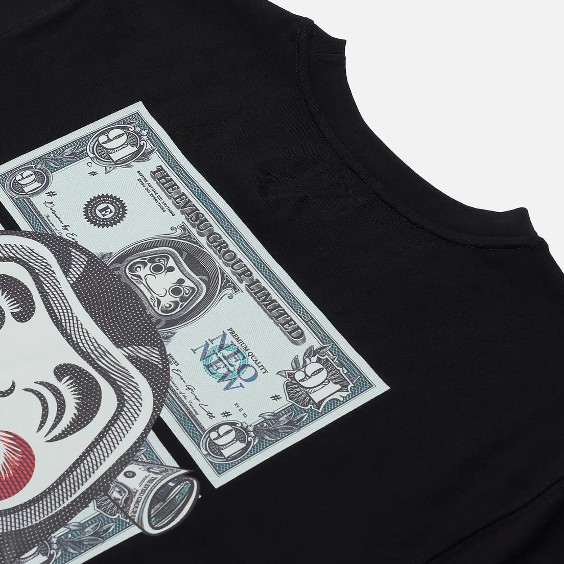 Evisu Мужская футболка Heritage Banknote Godhead Logo Print