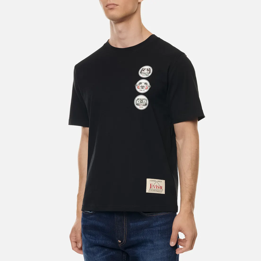 Evisu Мужская футболка Heritage Banknote Godhead Logo Print