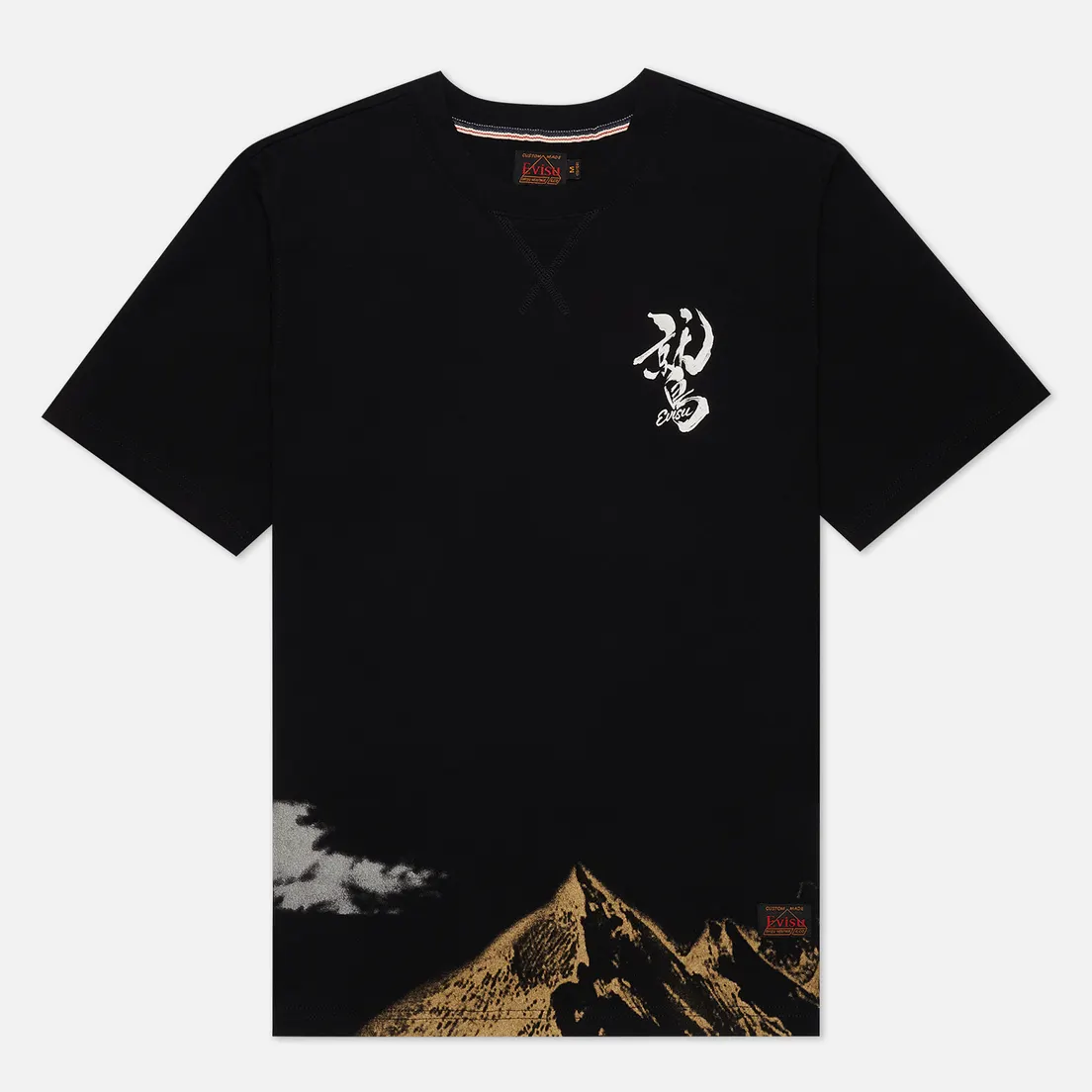 Evisu Мужская футболка Taka And Mountains Foil Print