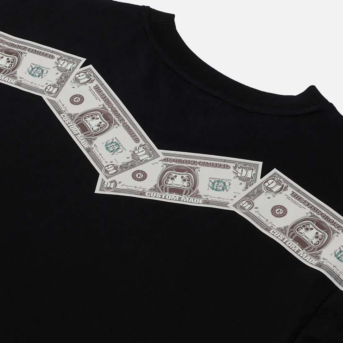 Evisu Мужская футболка Heritage Banknote Daicock Print