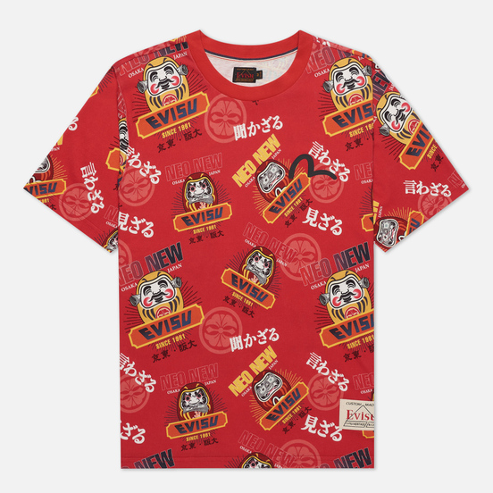 Мужская футболка Evisu Heritage Daruma All Over Print Multi