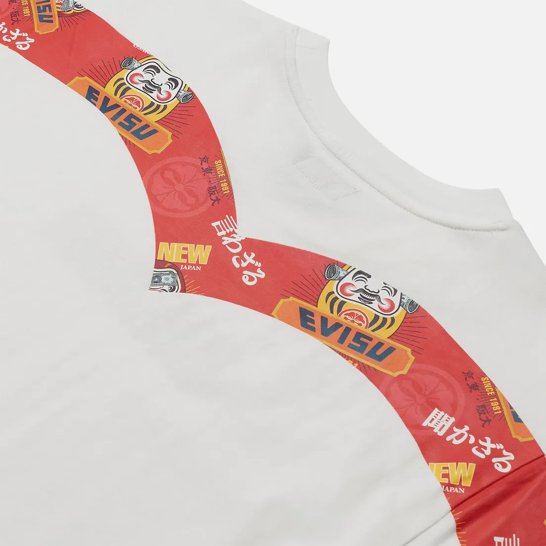 Evisu Мужская футболка Heritage Daruma All Over Print Daicock