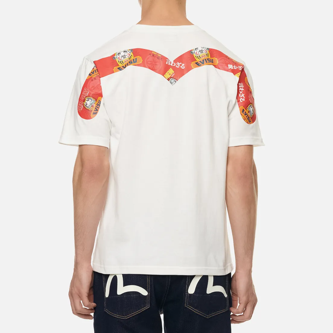 Evisu Мужская футболка Heritage Daruma All Over Print Daicock