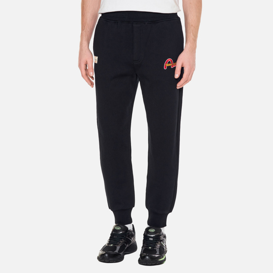 Мужские брюки Evisu Heritage Daruma Embroidered Badge Black