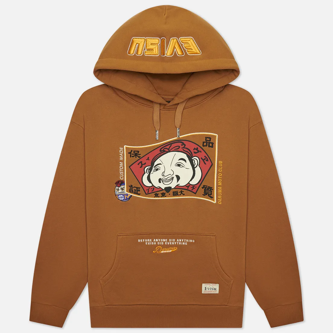 Evisu Мужская толстовка Heritage Embroidered Godhead Flag & Darumas Hoodie