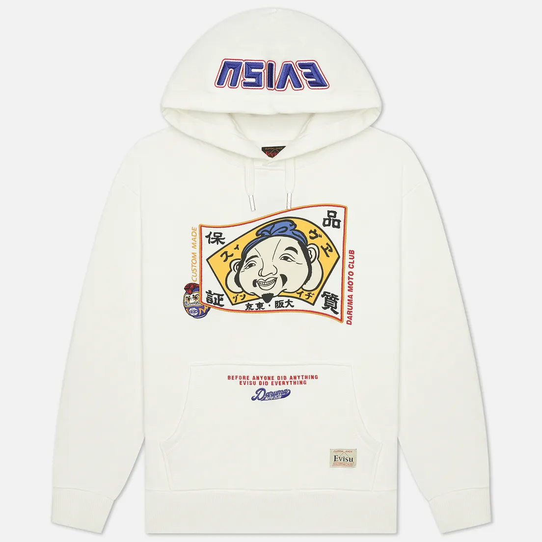 Evisu Мужская толстовка Heritage Embroidered Godhead Flag & Darumas Hoodie