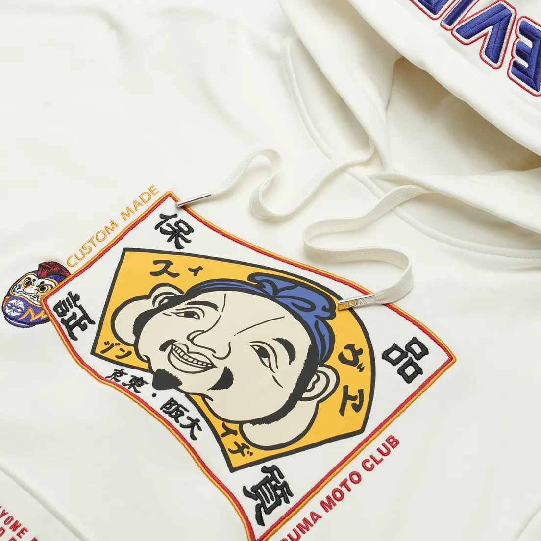 Evisu Мужская толстовка Heritage Embroidered Godhead Flag & Darumas Hoodie
