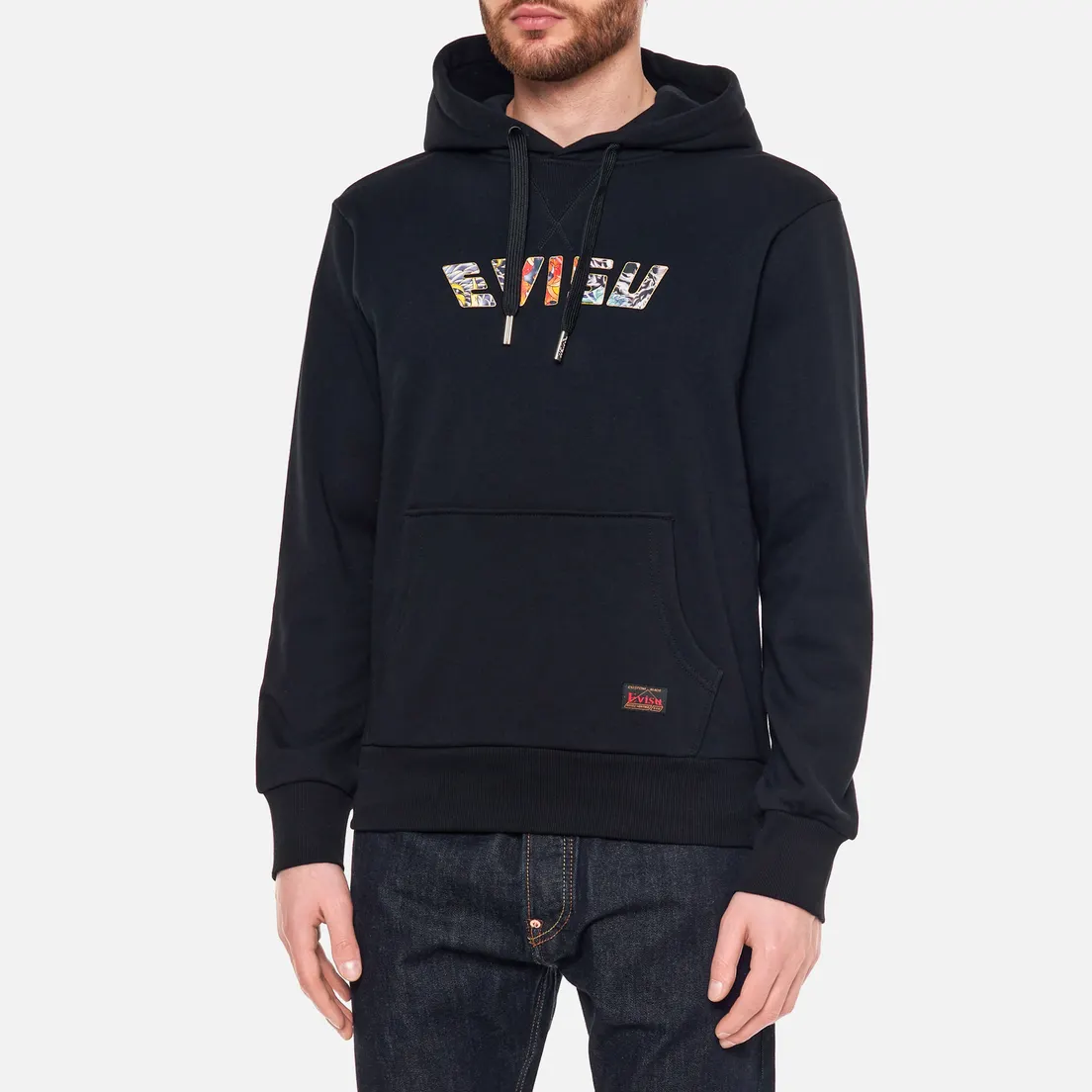 Evisu Мужская толстовка Dragon Pattern Logo Print Hoodie