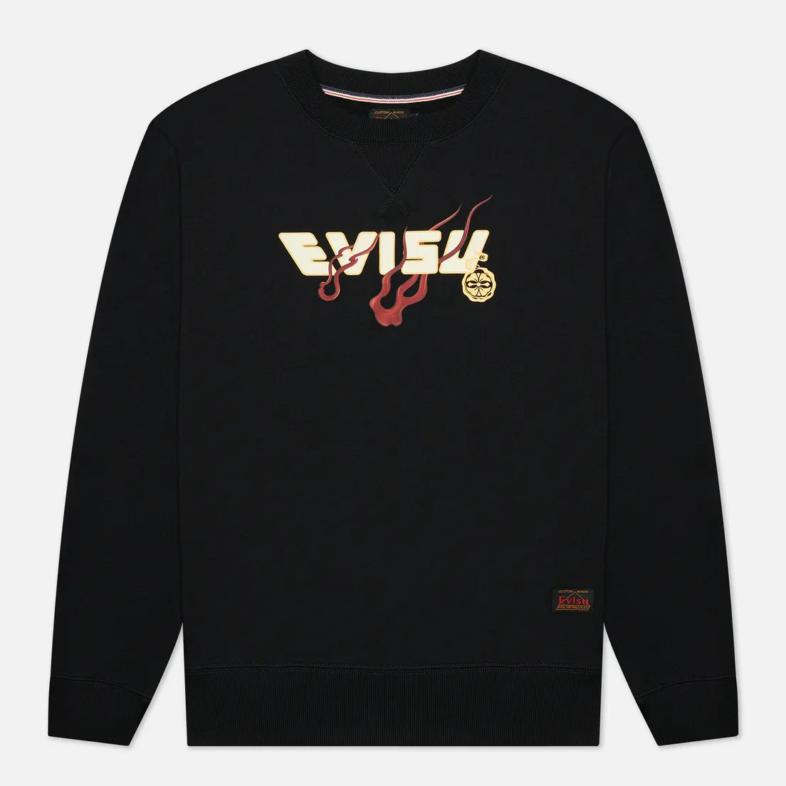Evisu Мужская толстовка Heritage All Over Printed Daicock Embroidered Dragon