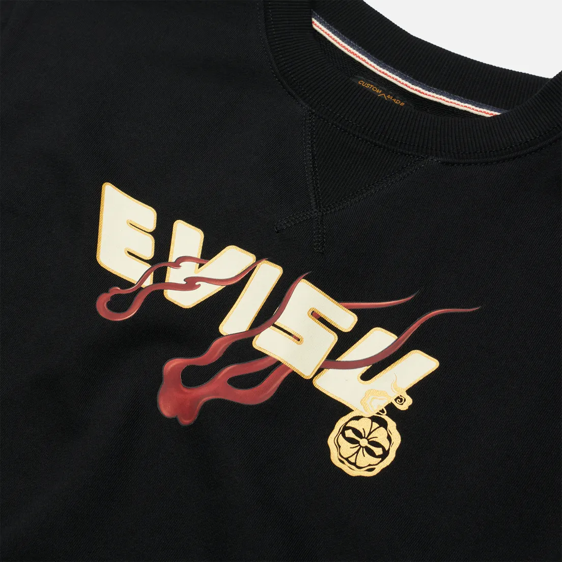 Evisu Мужская толстовка Heritage All Over Printed Daicock Embroidered Dragon