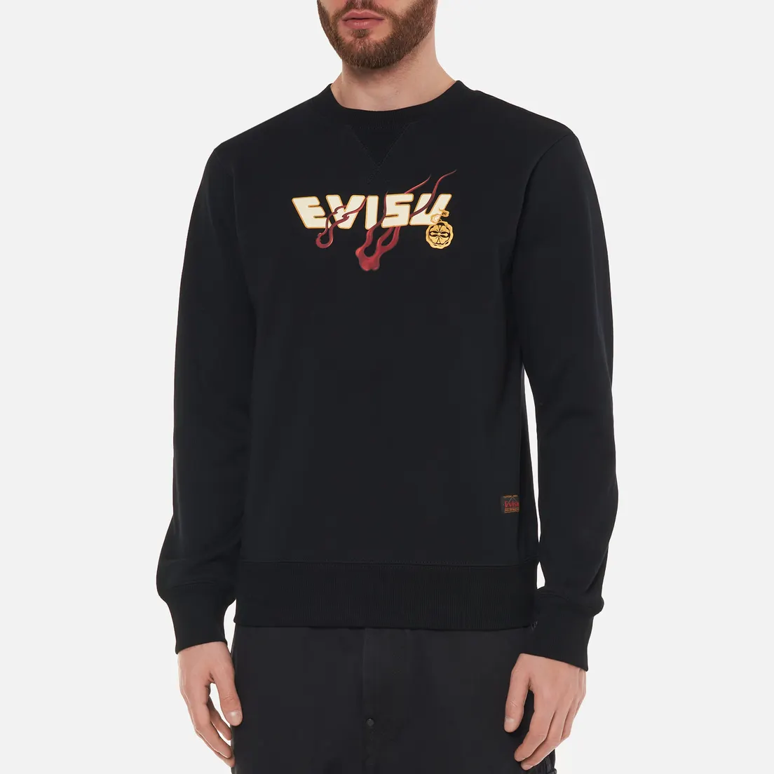 Evisu Мужская толстовка Heritage All Over Printed Daicock Embroidered Dragon