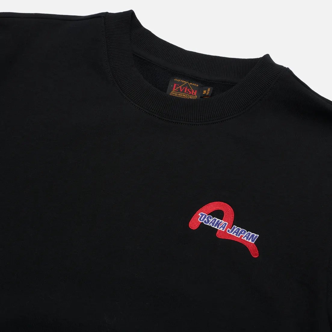 Evisu Мужская толстовка Heritage Daruma Denim Applique
