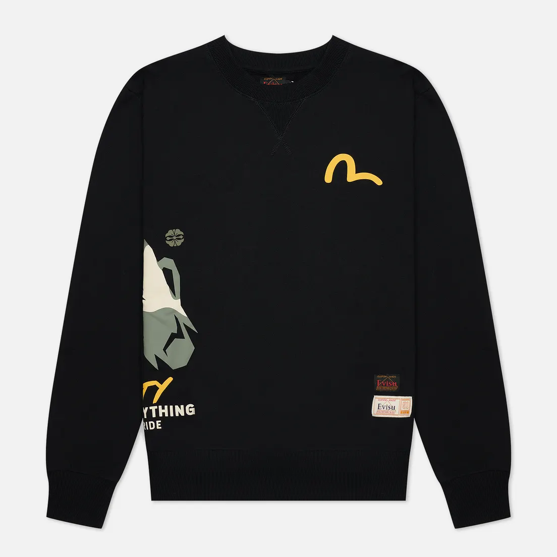 Evisu Мужская толстовка Heritage Godhead & Camo Printed