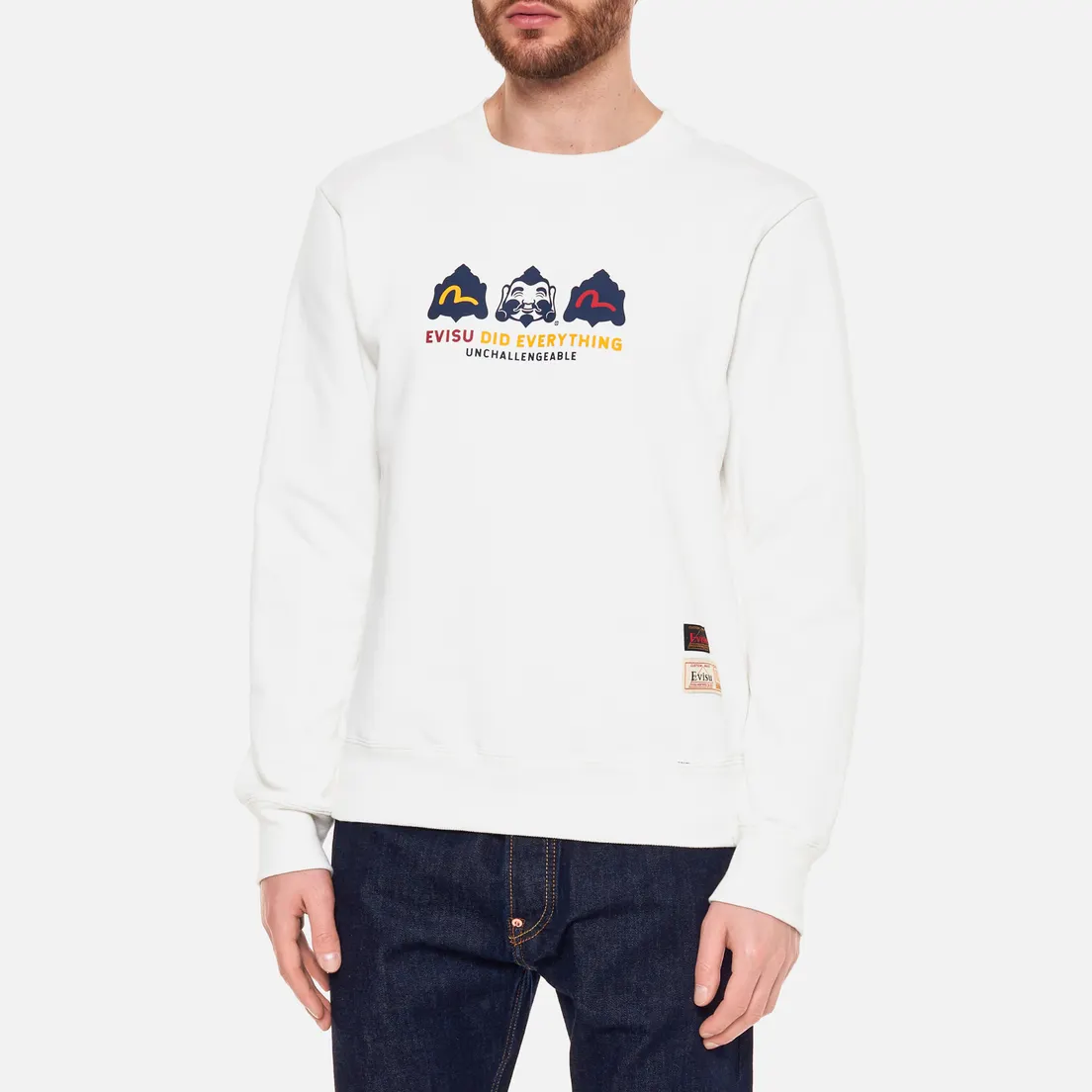 Evisu Мужская толстовка Heritage Godhead Print & Embroidered