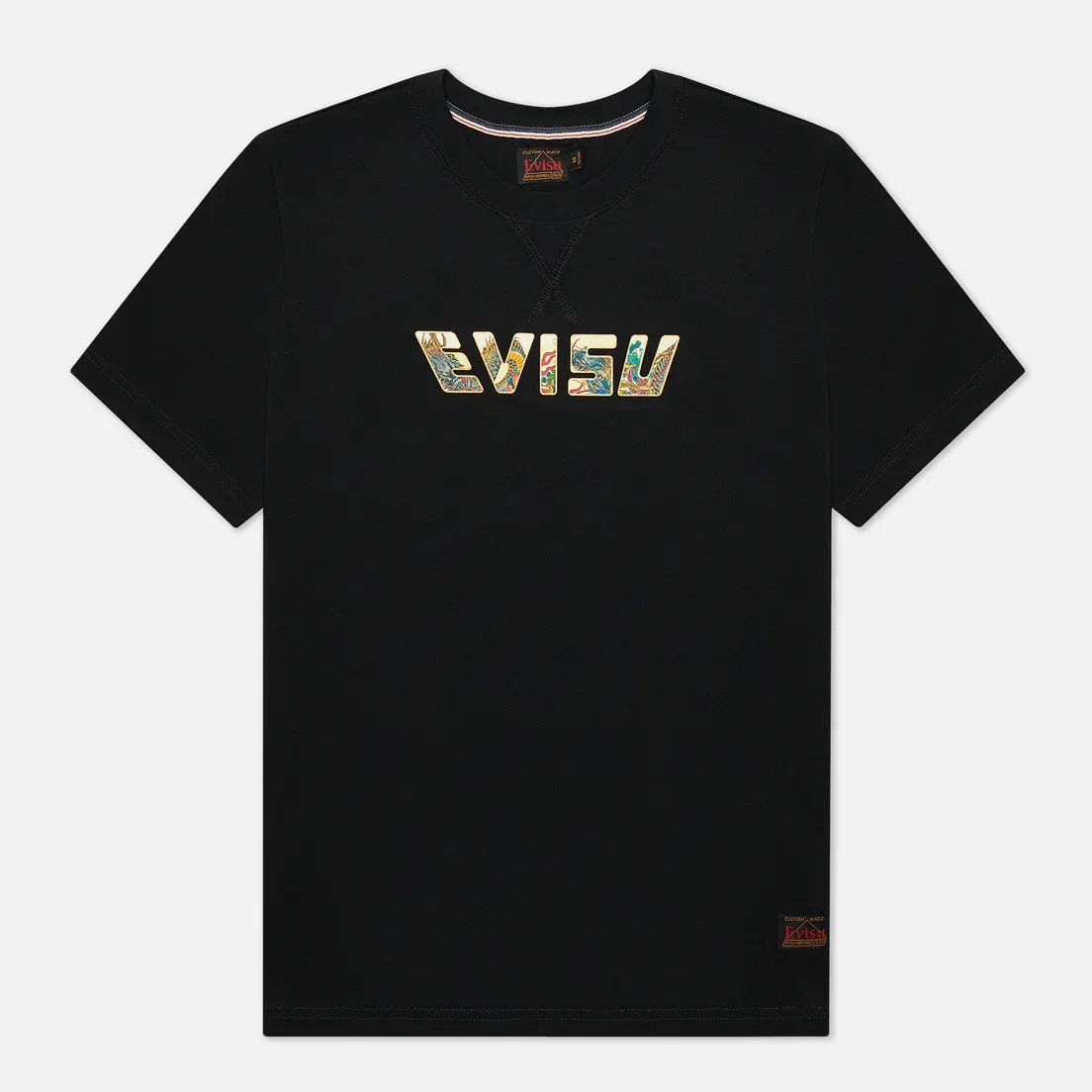 Evisu Мужская футболка Heritage Kamon & EVISU Foil Printed