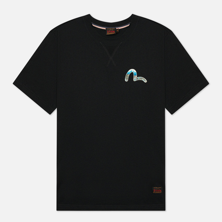 Мужская футболка Evisu Heritage Dragon & Mountain Fuji Daicock Printed, цвет чёрный, размер XXL